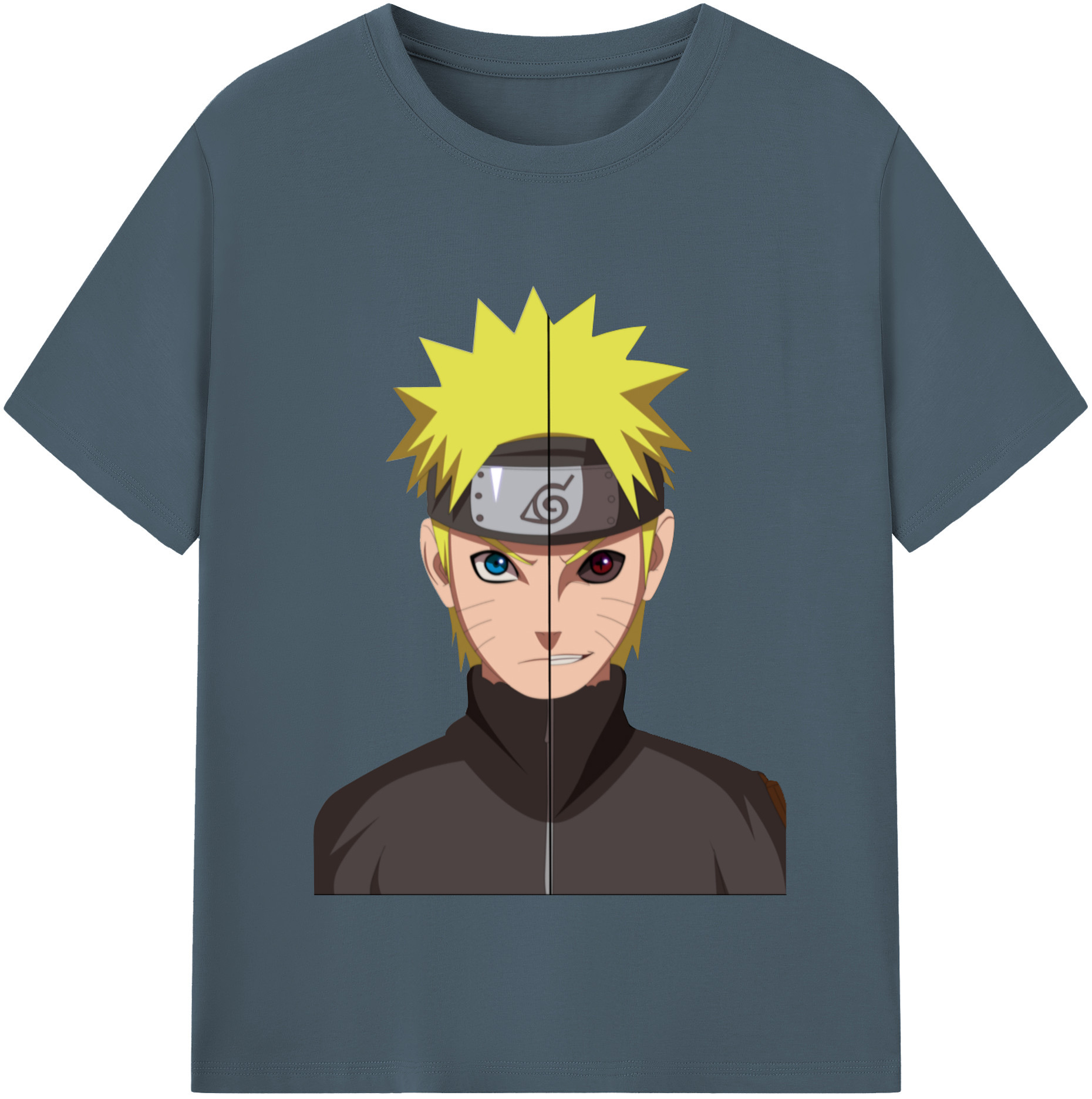 （画像用） NARUTO -ナルト- うずまき ナルト Uzumaki Naruto 綿100％半袖Tシャツ（フロントプリント）